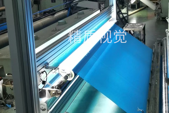 常州淋膜布疵點在線檢測設備安裝現場